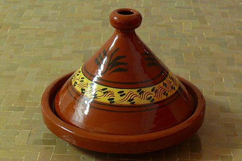Marokkanische Tajine zum Kochen Ø 25 cm für 2 Personen