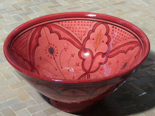 Marokkanische Orientalische Keramik Schüssel Obst Salat Müsli Ø 25 cm Modell Jade