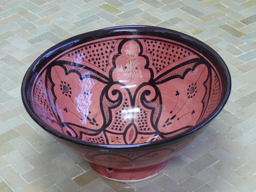 Marokkanische Orientalische Keramik Schüssel Obst Salat Müsli Ø 25 cm Modell Mira