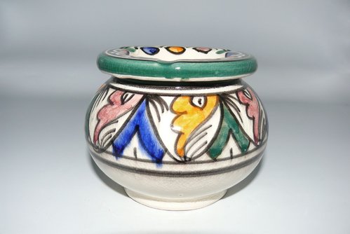 Marokkanischer Aschenbecher Keramik Windascher Orient Ø 12 cm Modell Hala