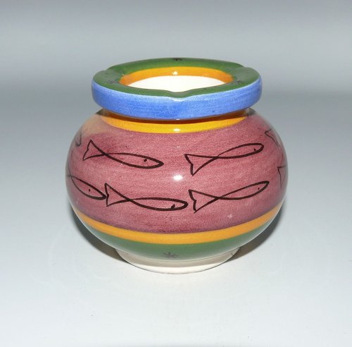 Marokkanischer Aschenbecher Keramik Windascher Orient, Ø 10 cm Modell 300
