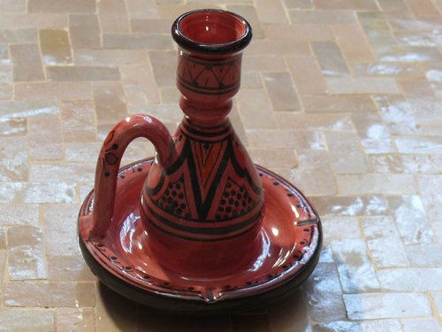 Orientalische Kerzen Halter Windlicht Teelicht Keramik Handarbeit Marokko