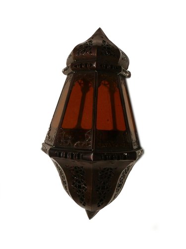 Orientalische Wandlampe Arabische Leuchte Dekoration Schmiedeisen Glas