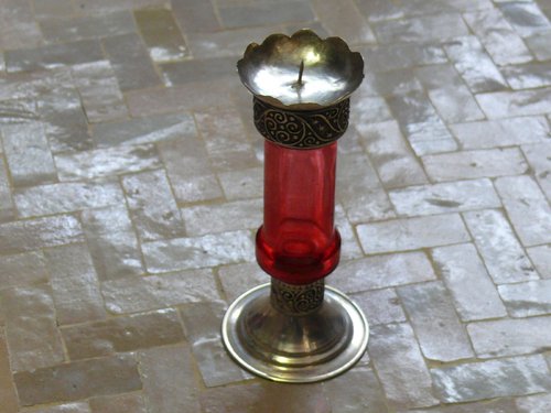 Orientalische Kerzen Halter Windlicht Teelicht Glas Handarbeit Marokko