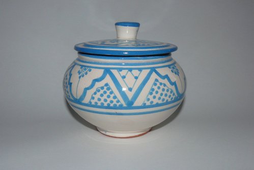 Marokkanisch Orientalische Dose Keramik Zucker Nüsse Tee Ø 15 cm